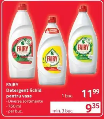 Selgros FAIRY Detergent lichid pentru vase Ofertă