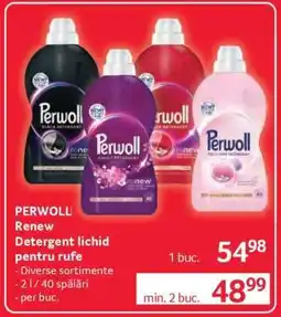 Selgros PERWOLL Renew Detergent lichid pentru rufe Ofertă