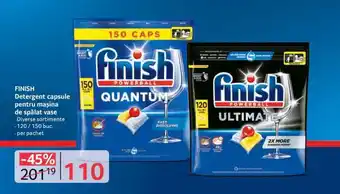 Selgros FINISH Detergent capsule pentru mașina de spălat vase Ofertă