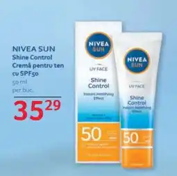 Selgros NIVEA SUN Shine Control Cremă pentru ten cu SPF50 Ofertă