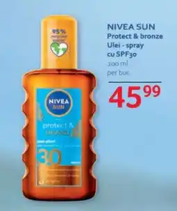 Selgros NIVEA SUN Protect & bronze Ulei - spray cu SPF30 Ofertă
