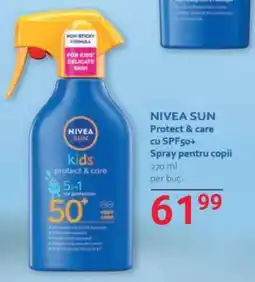 Selgros NIVEA SUN Protect & care cu SPF50+ Spray pentru copii Ofertă