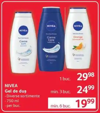 Selgros NIVEA Gel de duş Ofertă