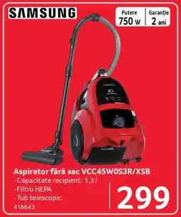 Selgros Aspirator fără sac VCC45W0S3R/XSB Ofertă