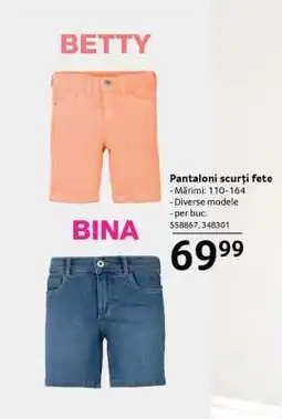 Selgros Pantaloni scurți fete Ofertă
