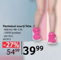 Selgros Pantaloni scurți fete Ofertă