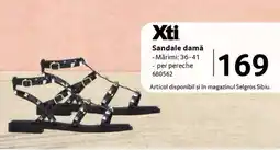Selgros Xti Sandale damă Ofertă