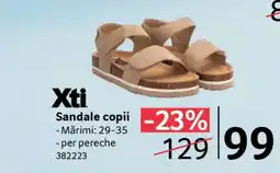 Selgros Xti Sandale copii Ofertă