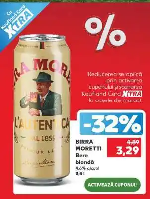 Kaufland BIRRA MORETTI Ofertă