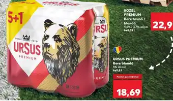 Kaufland URSUS PREMIUM Bere blondă Ofertă
