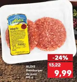 Kaufland ALDIS Hamburger de porc 400 g Ofertă