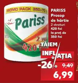 Kaufland PARISS Prosop de hârtie Ofertă