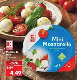 Kaufland Mozzarella mini Ofertă