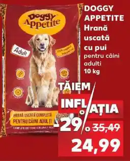Kaufland DOGGY APPETITE Hrană uscată cu pui Ofertă
