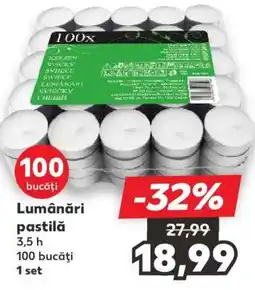 Kaufland Lumânări pastilă Ofertă