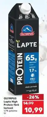 Kaufland OLYMPUS Lapte High Protein fără lactoză Ofertă
