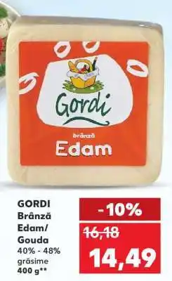 Kaufland GORDI Brânză Edam/Gouda Ofertă
