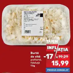 Kaufland Burtă de vită prefiertă, fideluță 1 kg Ofertă