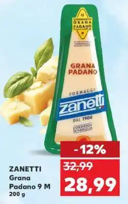 Kaufland ZANETTI Grana Padano 9 M Ofertă