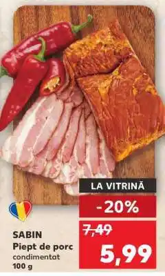 Kaufland SABIN Piept de porc condimentat Ofertă