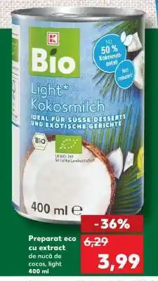 Kaufland Preparat eco cu extract de nucă de cocos, light 400 ml Ofertă