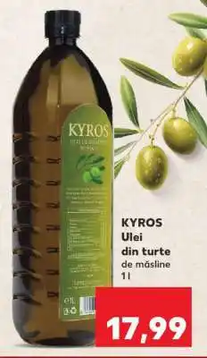 Kaufland KYROS ULEI DIN TURTE DE MĂSLINE 1 L Ofertă