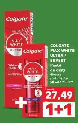 Kaufland Colgate Max White Ultra/Expert Ofertă