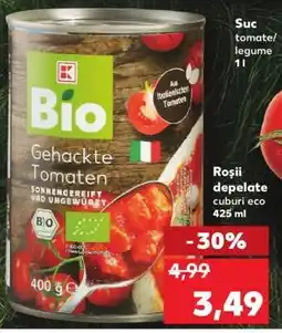 Kaufland Roșii depelate cuburi eco 425 ml Ofertă