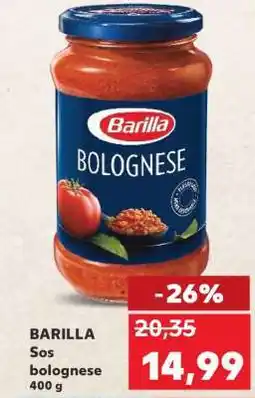 Kaufland BARILLA Sos Bolognese 400 g Ofertă