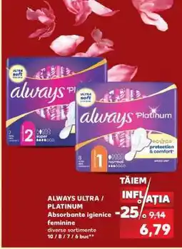 Kaufland ALWAYS ULTRA / PLATINUM Ofertă