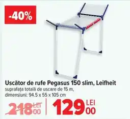 Carrefour Uscător de rufe Pegasus 150 slim Leifheit Ofertă
