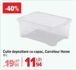 Carrefour Cutie depozitare cu capac, Carrefour Home Ofertă