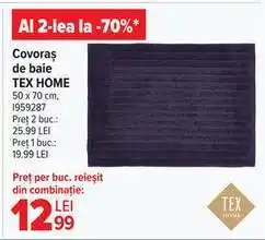 Carrefour Covoraș de baie TEX HOME Ofertă