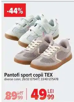 Carrefour Pantofi sport copii TEX Ofertă
