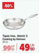 Carrefour Tigaie inox, Atomic 3 Cooking by Heinner Ofertă