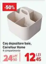 Carrefour Coș depozitare baie, Carrefour Home Ofertă