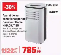 Carrefour Aparat de aer condiționat portabil Carrefour Home HMAC9JT-25 Ofertă