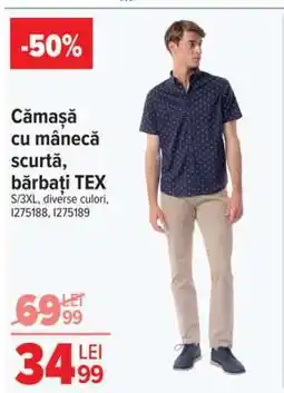 Carrefour Cămașă cu mânecă scurtă, bărbați TEX Ofertă