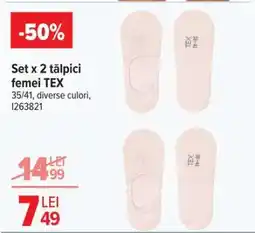 Carrefour Set x 2 tălpici, femei, TEX Ofertă