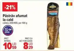 Carrefour Păstrăv afumat la cald Ofertă