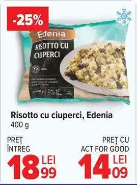 Carrefour Risotto cu ciuperci Edenia Ofertă