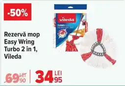 Carrefour Rezervă mop Easy Wring Turbo 2 în 1, Vileda Ofertă