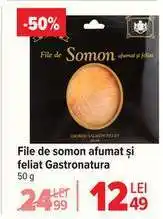Carrefour File de somon afumat și feliat GASTRONATURA Ofertă