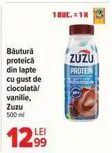 Carrefour Băutură proteică din lapte cu gust de ciocolată/vanilie, Zuzu Ofertă