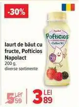 Carrefour Iaurt de băut cu fructe Pofticios Napolact Ofertă