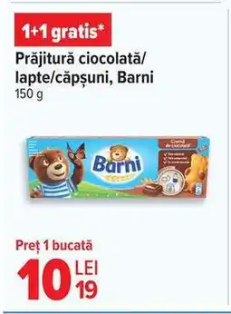Carrefour Prăjitură ciocolată/lapte/căpșuni, Barni Ofertă