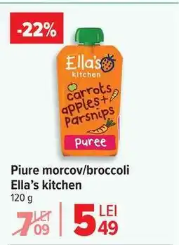Carrefour Piure morcov/broccoli Ella’s kitchen Ofertă