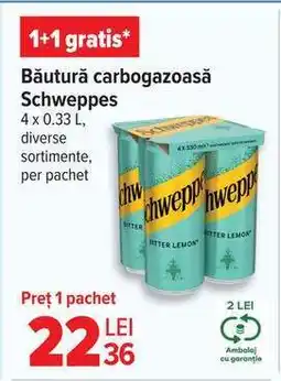 Carrefour Băutură carbogazoasă Schweppes Ofertă