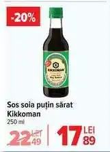 Carrefour Sos soia puțin sărat Kikkoman Ofertă