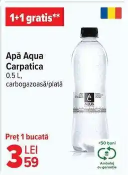 Carrefour Apă Aqua Carpatica Ofertă